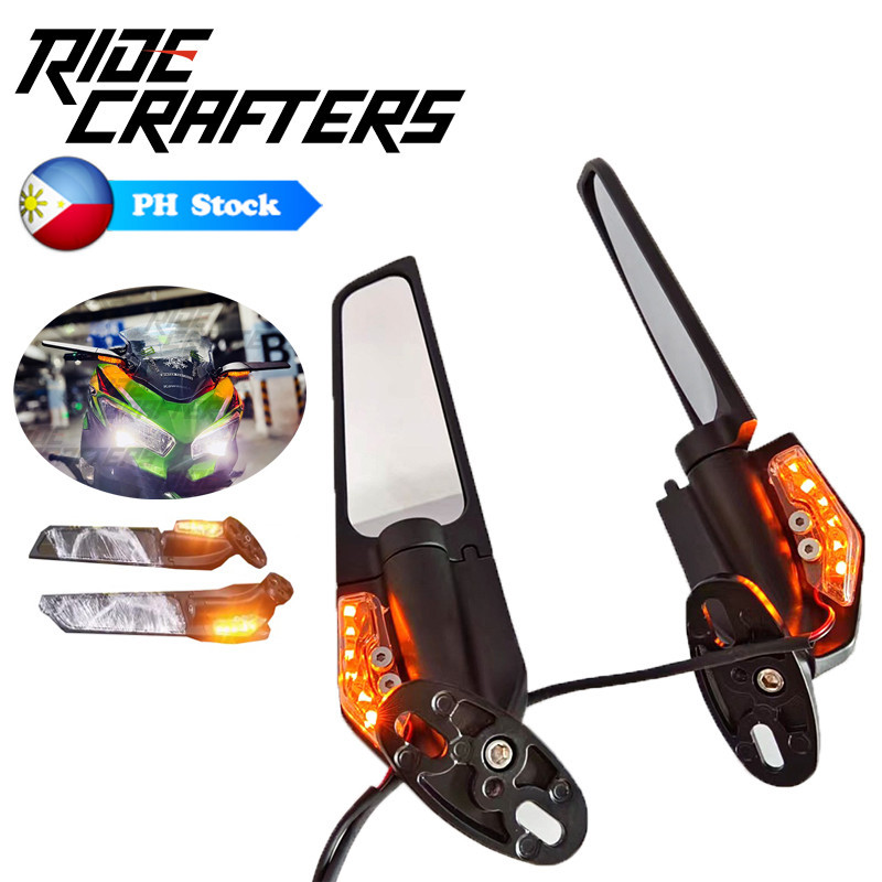 ESPEEDMTC Aluminum Alloy Wing Rearview Mirrors – For Kawasaki