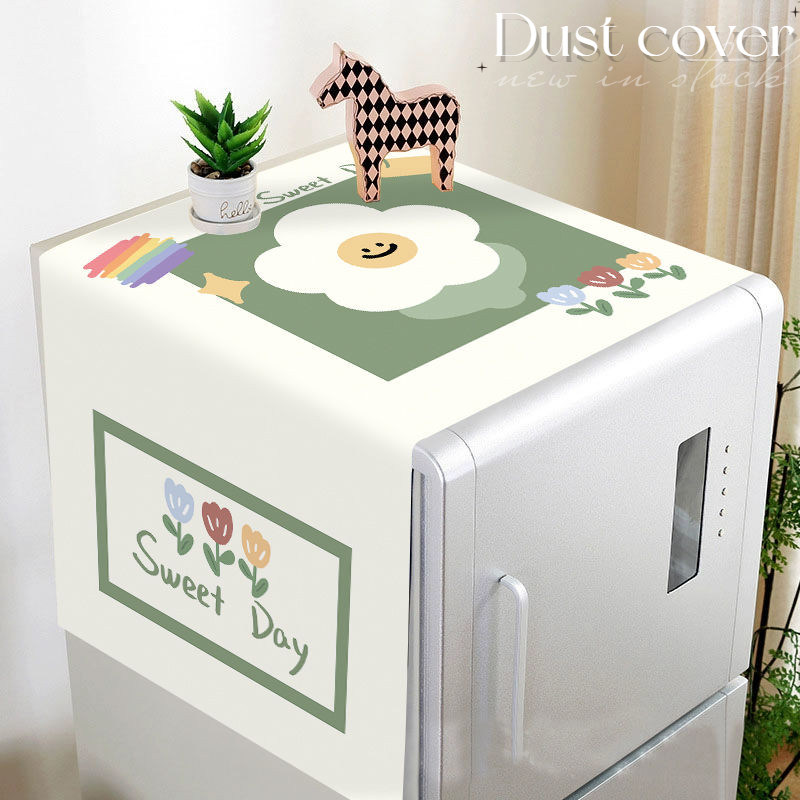 Ins Simple Small Fresh Double Door Refrigerator Cover Single Door