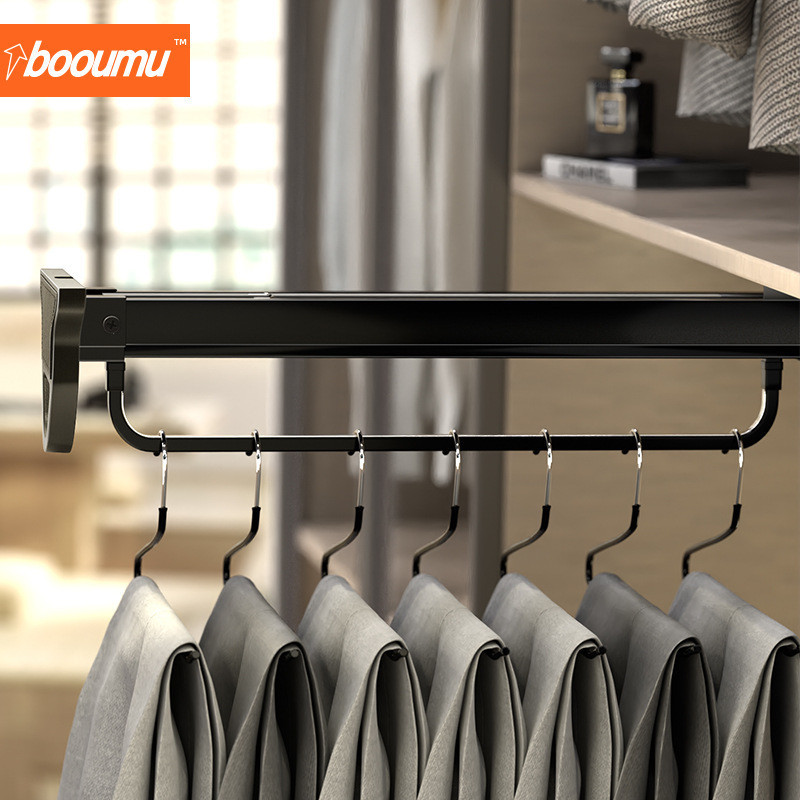 Pull-out Pants Rack Wardrobe Telescopic Hanger Push-pull Damping ...