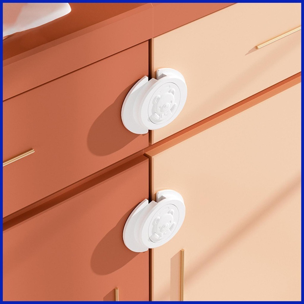 Fridge Child Lock Cute Bear Rotary Fridge Locks Fridge Latch Child
