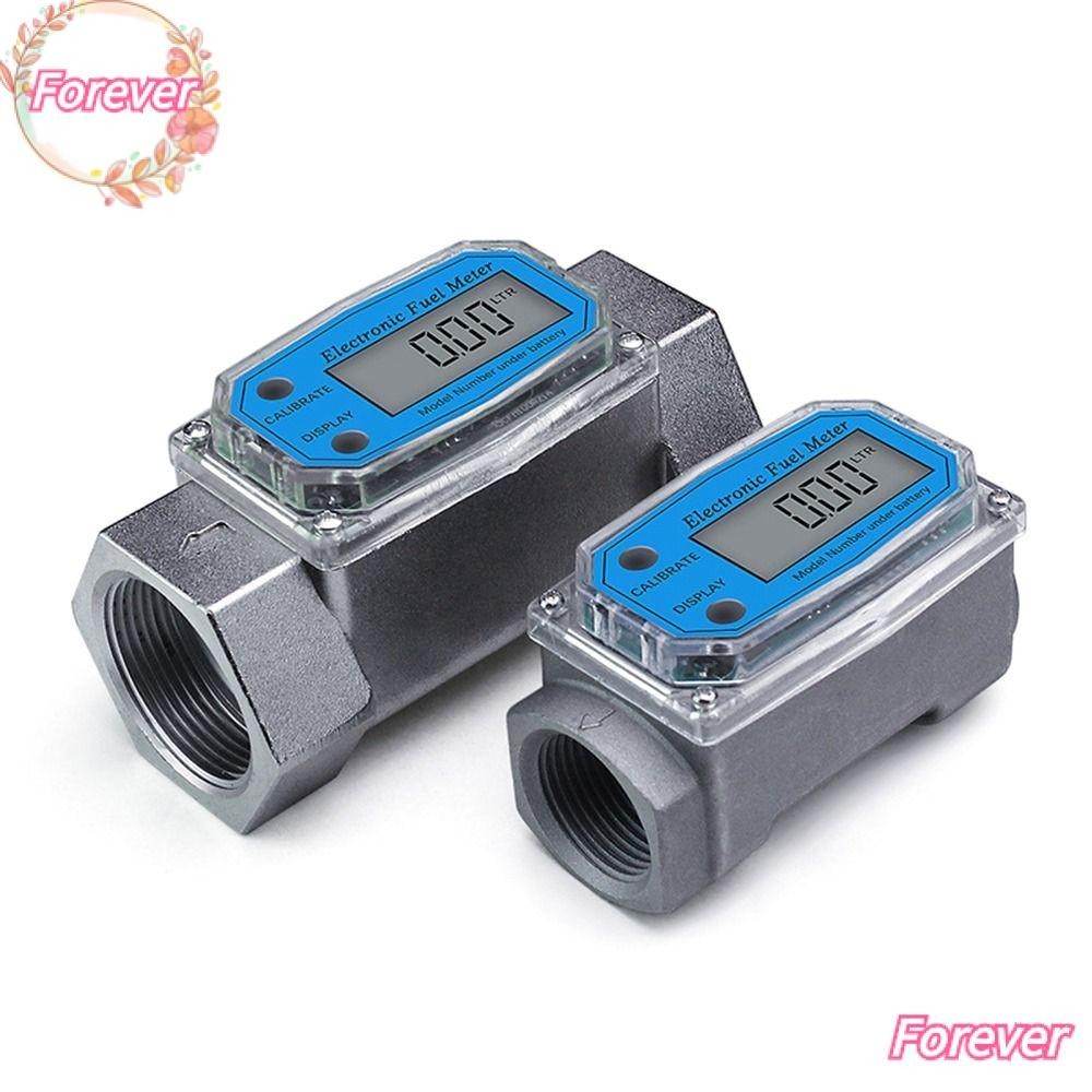 FOREVER Digital Turbine Flow Meter Professional LCD Display 1/1.5/2 ...
