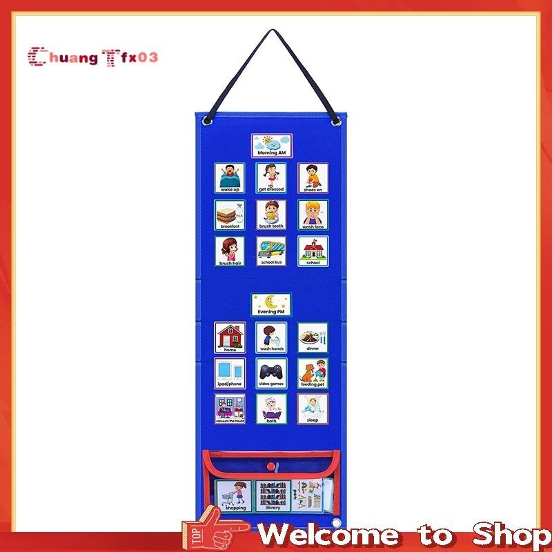 【Chuangtfx03】Visual Schedule for Kids Daily Routine Chart Calendar ...