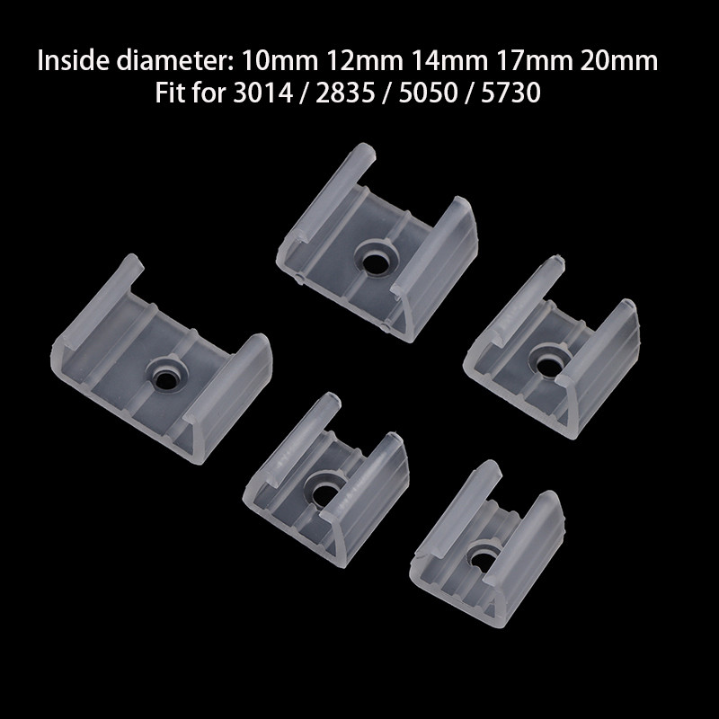 # JTPH # 20PCS 10/12/14/17/20mm LED Strip Fix Clips Connector For ...