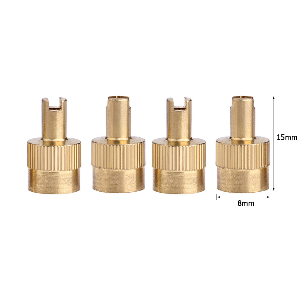 6UK 8pcs Slotted Head Valve Stem Caps with Core Remover Tool for Car ...