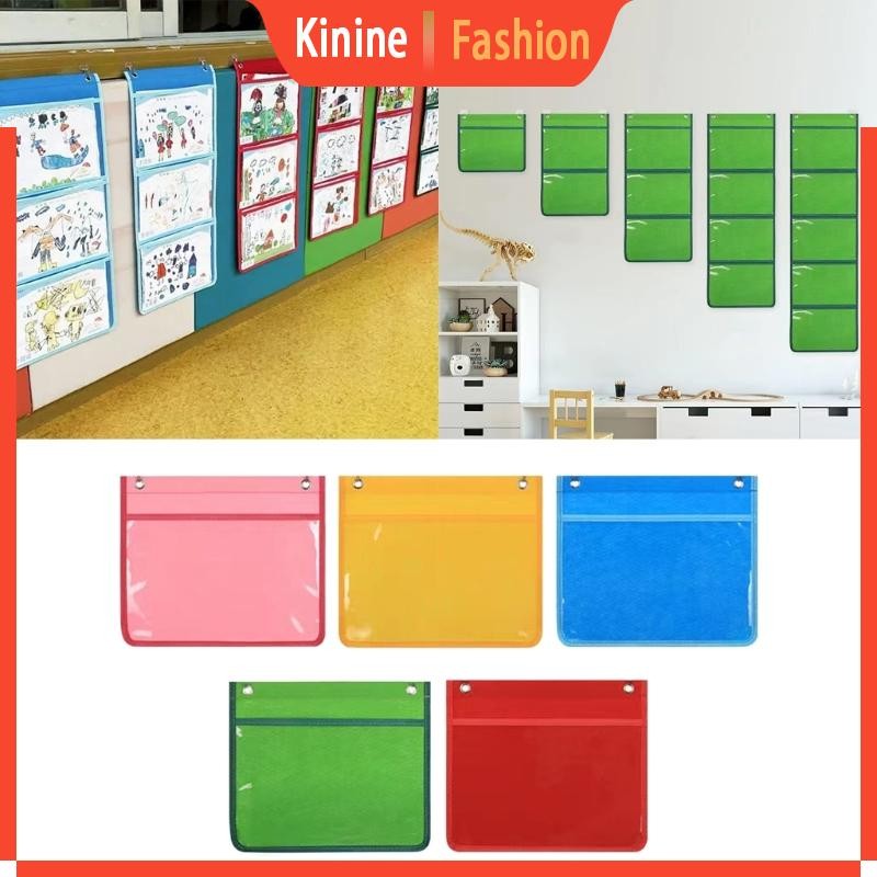 KIN Pocket Chart Haning Wall File Organizer for Kindergartens Cards ...