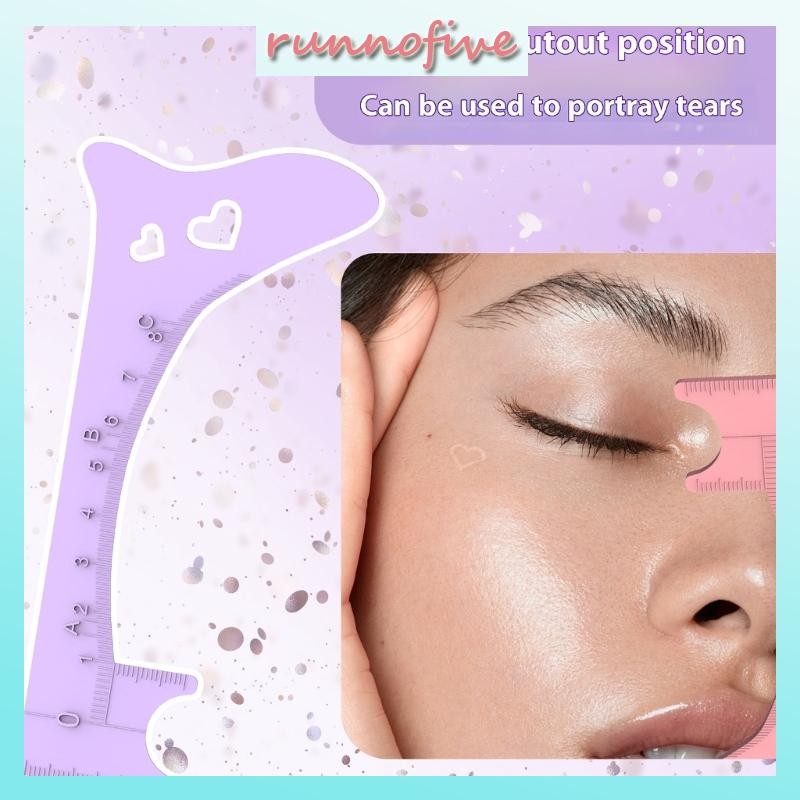 cozy Multi Purpose Silicone Eyebrow Ruler Eyeliner Lip Stencil Tool for ...