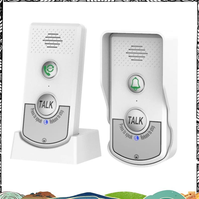 jduefheu25 2.4G Wireless Long Distance Door Phone Intercom Doorbell 2 ...