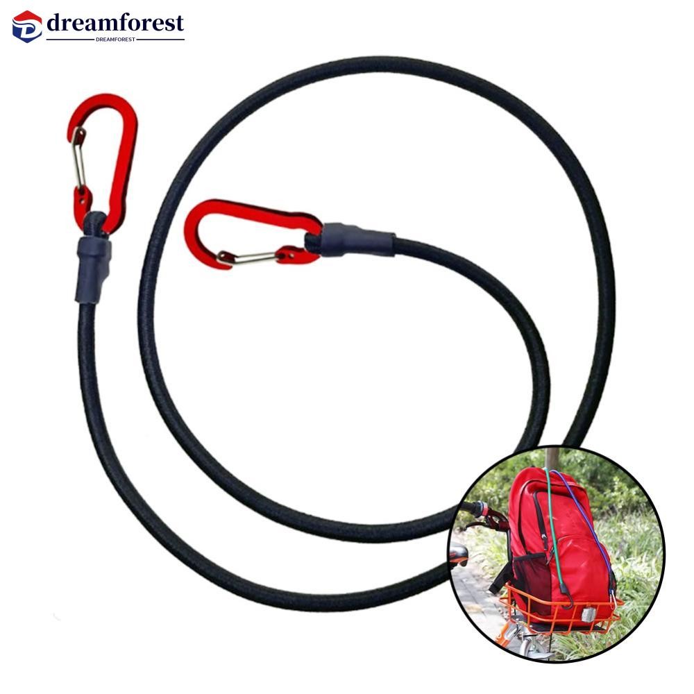 DREAMFOREST Heavy Duty Carabiner Bungee Cord Elastic Tie Strap String ...