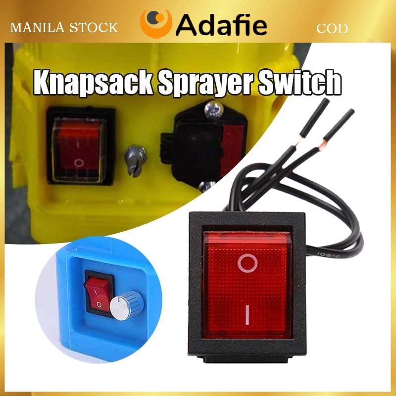 1pc Electric Knapsack Sprayer Main Switch On Off Button 2 in 1 | Shopee ...