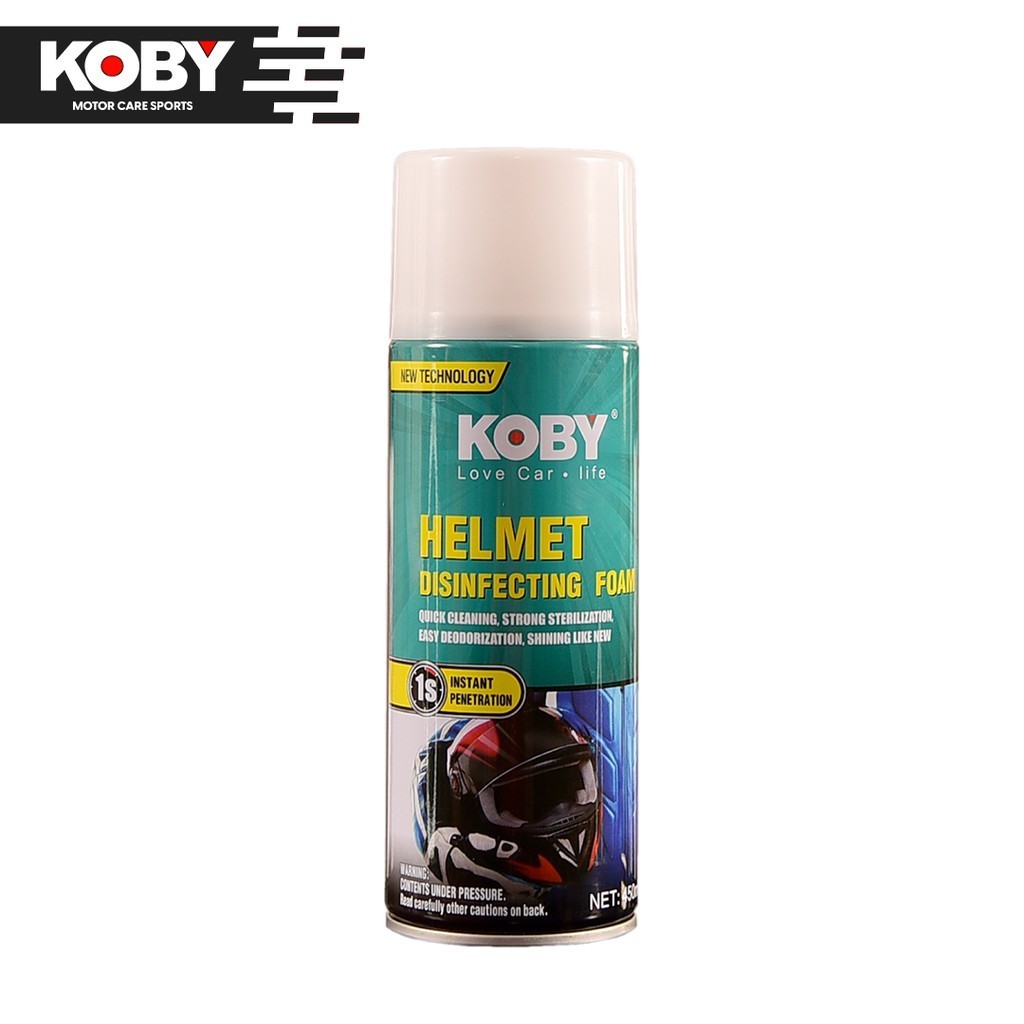 Koby Helmet Disinfectant Foam 450ml Upgrade to high capacity Automotive ...