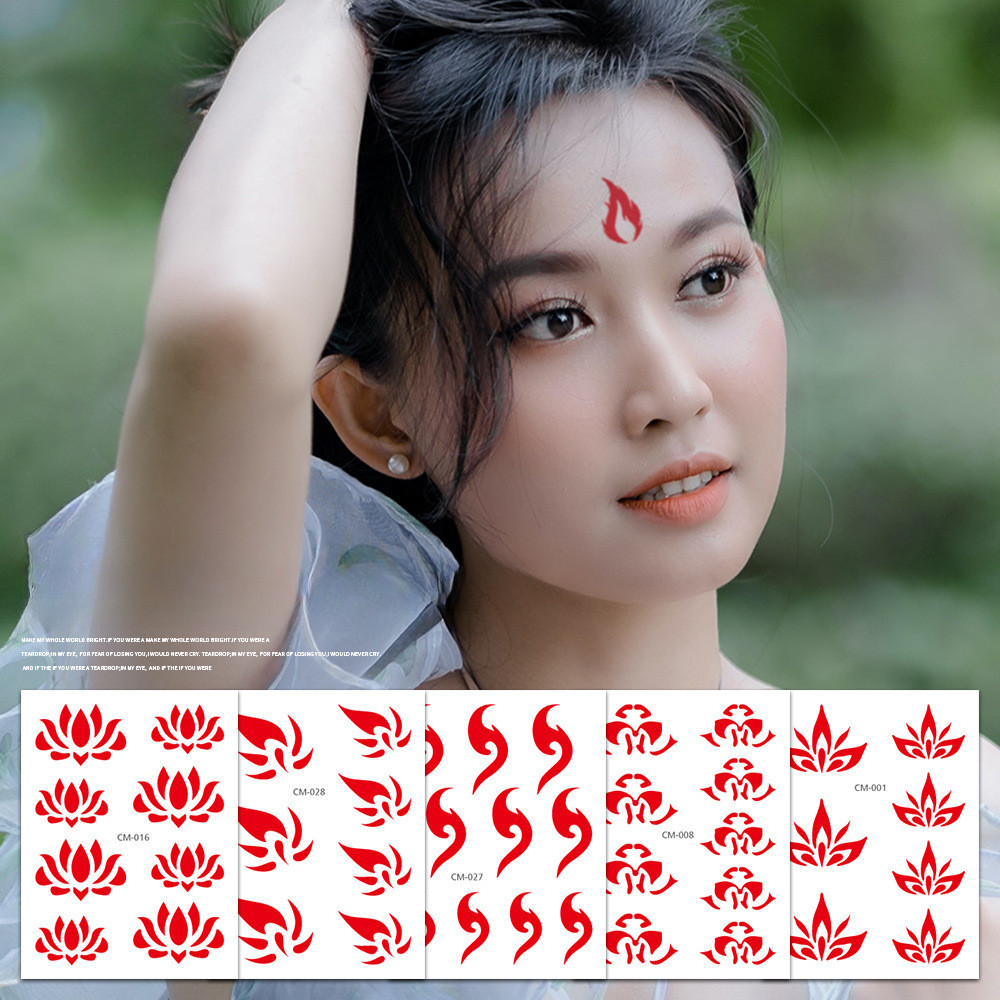 5 Pcs Waterproof Tattoo Stickers Hanfu Ancient Costumes Children's ...