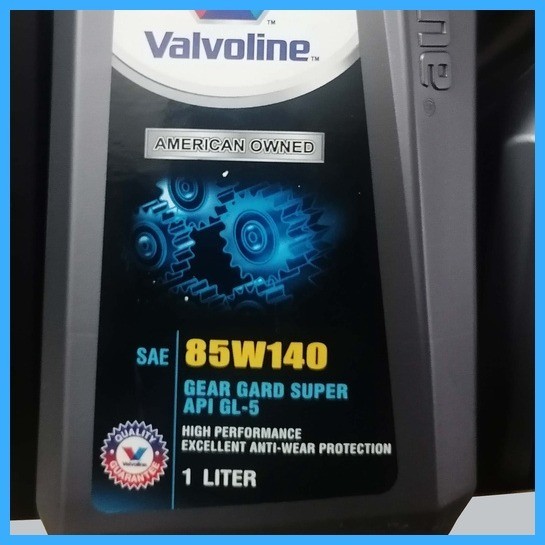 ♣ ♚ 85W 140 / 1 LITER VALVOLINE GEAR GARD SUPER 85W140 API GL5 (GEAR