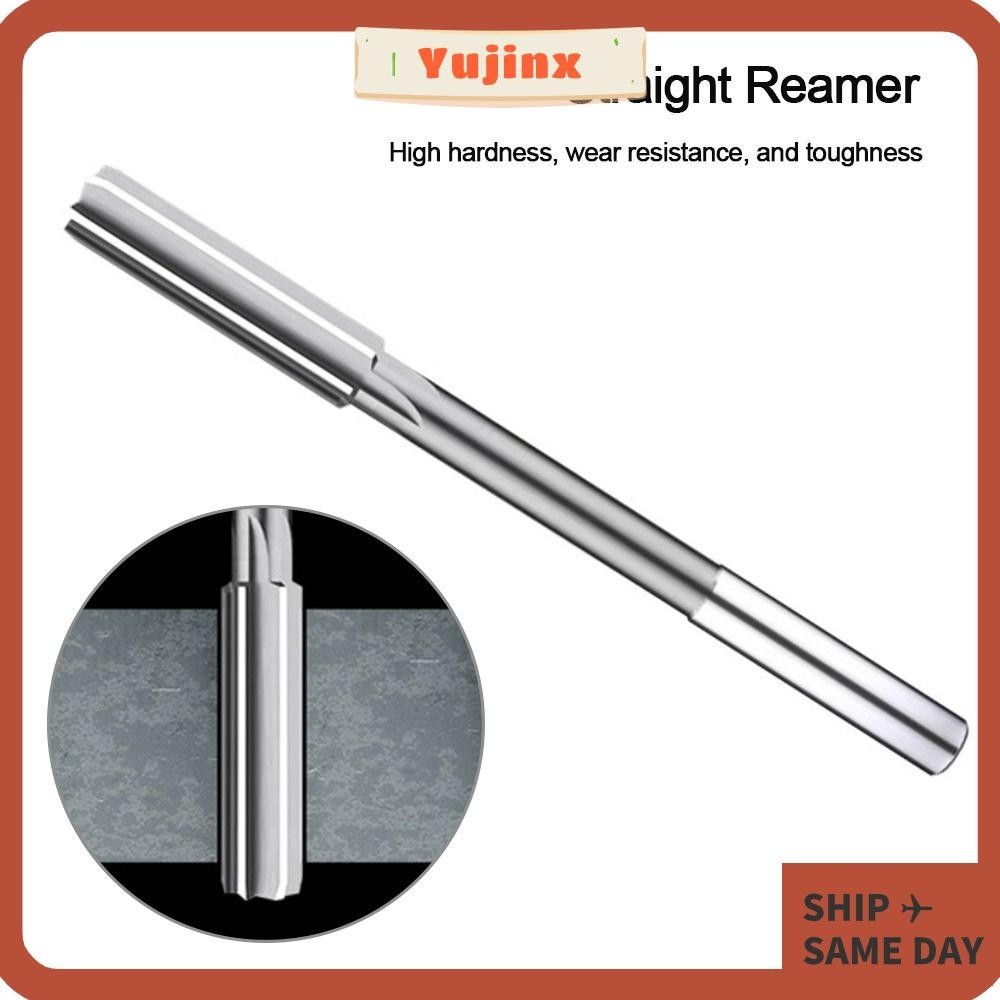 YUJINX Reamers, HSS Straight Shank Straight Reamer, Hard High Speed