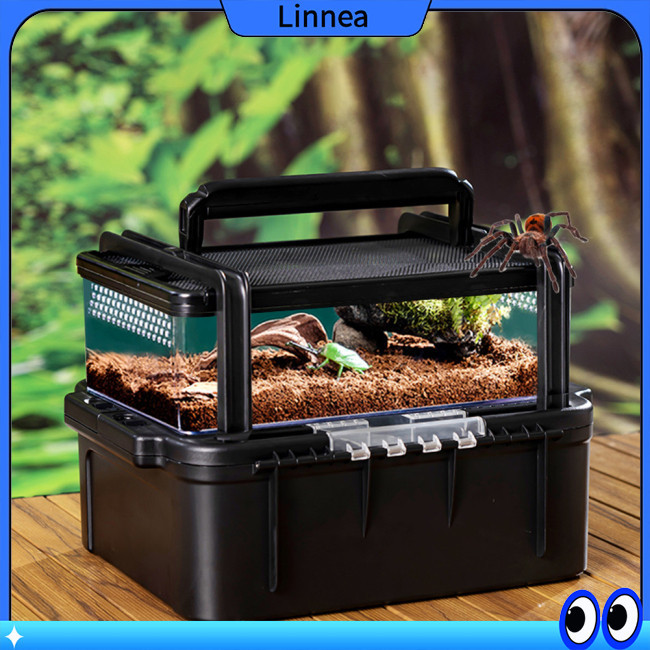 Linnea Outdoor Reptile Feeding Box Aquarium Amphibians Shelter Tank ...