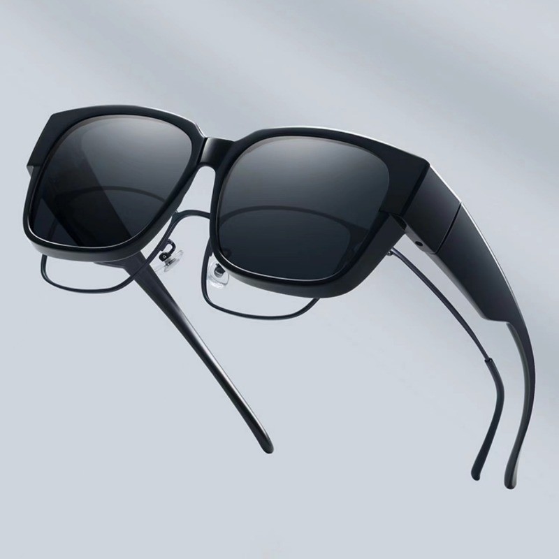 Fashion Fit Over Sunglasses Oversize Wear To Cover Over Glasses Suitable  for Myopia