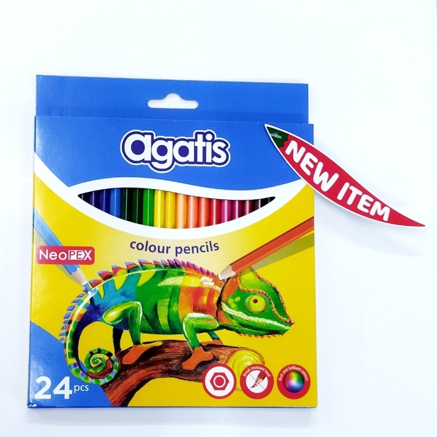 AGATIS NEOPEX PERMANENT COLOR PENCIL C24 COLORED PENCIL/ | Shopee ...