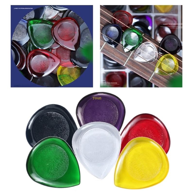 youn 6 Pcs Acoustic Guitar Bass Pick Plectrums Large Size Electric ...