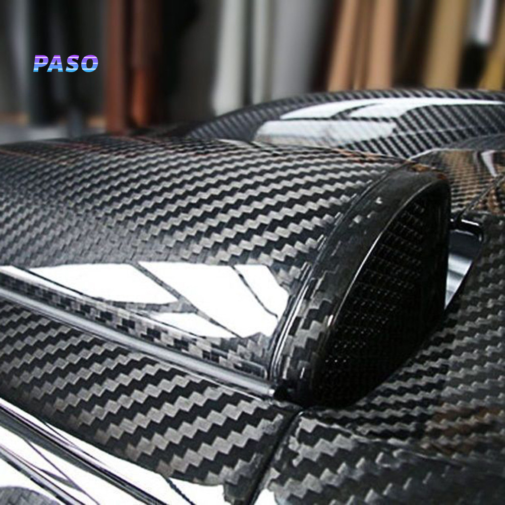 PCN-5D Ultra Shiny Glossy Black Carbon Fiber PVC Waterproof Car Wrap ...