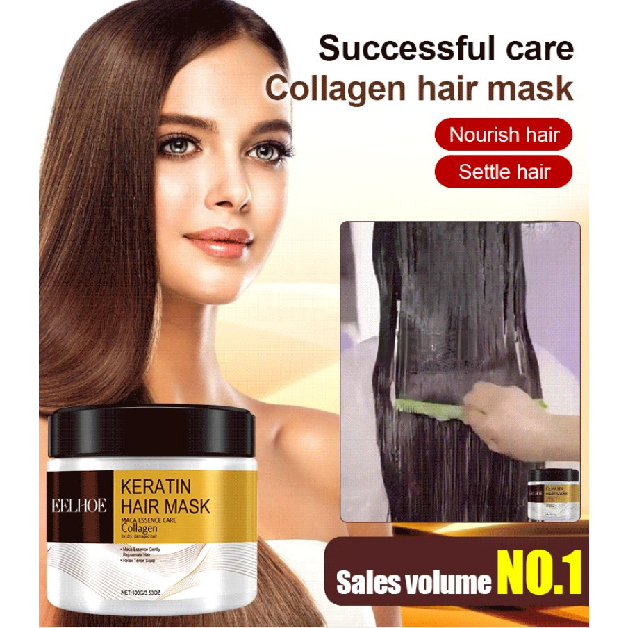 EELHOE Repair and Nourish Hair Treatment collagen hair mask | Shopee ...