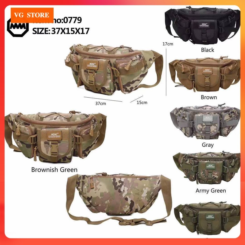 VG Waist bag Waterproof Pack Fishing Sports Hunting Bags Camping Belt Bag#0779