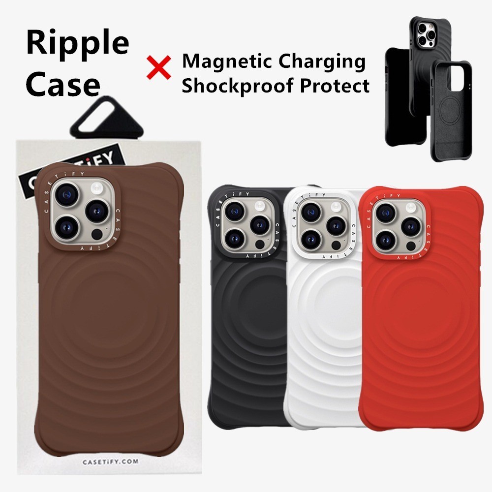 CaseTifg Ripple Case Luxury Quality Magnetic Charging Silicone Phone ...