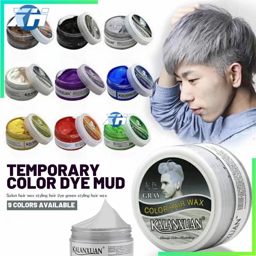 Kalanxuan 9 Colors Temporary Color Dye Clay Hair Wax Styling Hair Dye