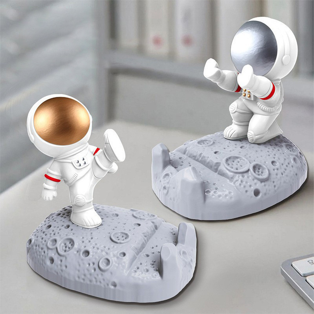 Spaceman Astronaut Statue Cell Phone Tablet Desktop Stand Desk Holder ...