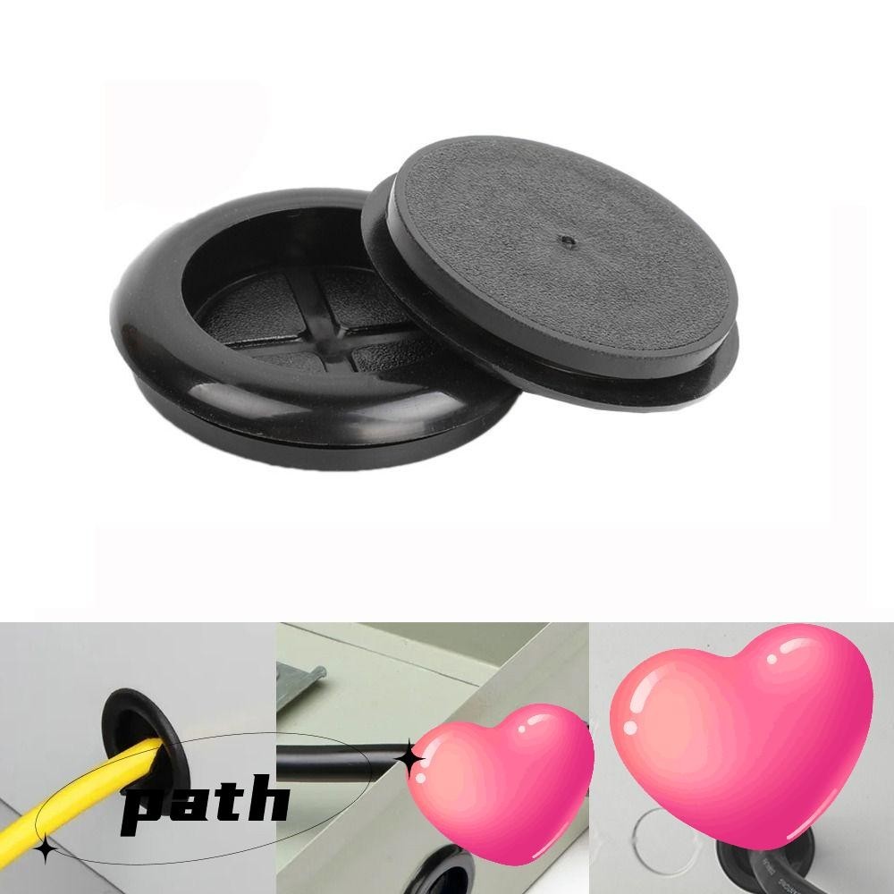 PATH Rubber Wiring Grommets, Black Environmental Wires Protector, Wire