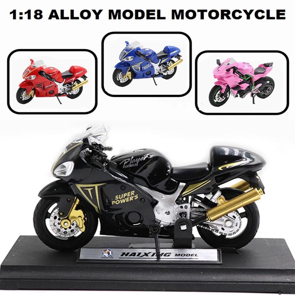 816 Kawasaki Black 1:18 Alloy Motorcycle Model Children's Model Toy Car ...