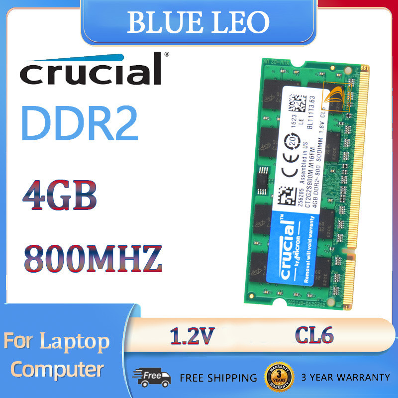 Ram 4 Gb Ddr2 Joskeijky Memoria RAM Per Computer Portatile 2 GB DDR2 800 MHz PC2 6400 1.8V 2RX8 200 Pin SODIMM Per Memoria Per Laptop Ddr2 4gb - Foto 7