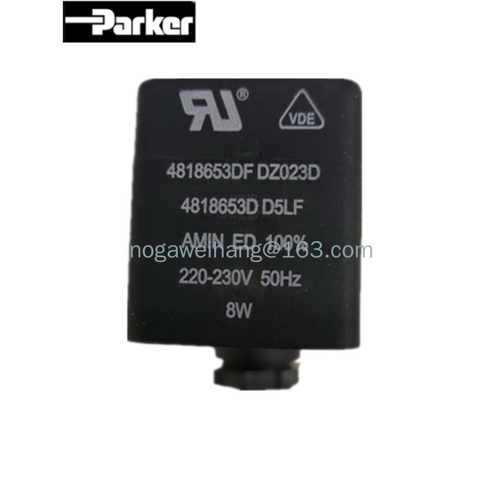 Bobine Parker 4818653D - 220-230V, 8W, 6 Commandes, Pour électrovannes