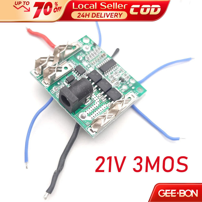 GEEBON 5S 21V Li-Ion Lithium Battery Charging Protection Module Pack ...