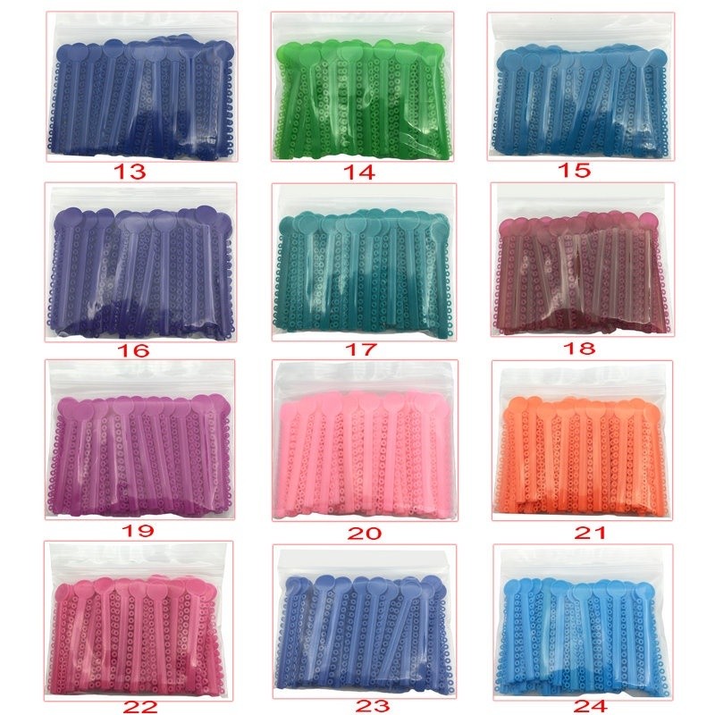 40Pcs/pack colorful Elasticity transparent orthodontic ligation ring ...