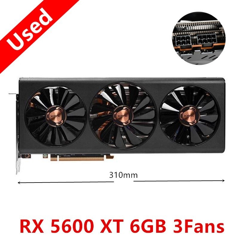 XFX RX 5600 XT RX5600 XT 6GB Graphics Card GPU AMD Radeon