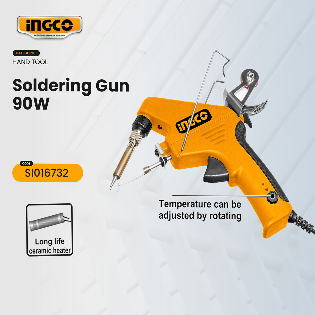 Ingco 90W Electric Soldering Gun Set with Solder Feeder Fast Heating