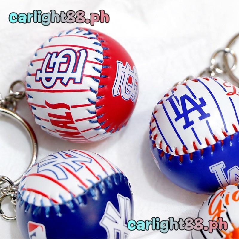 Mini Baseball Keychain Pendant MLB Pendant LA Dodgers Bag Pendant ...