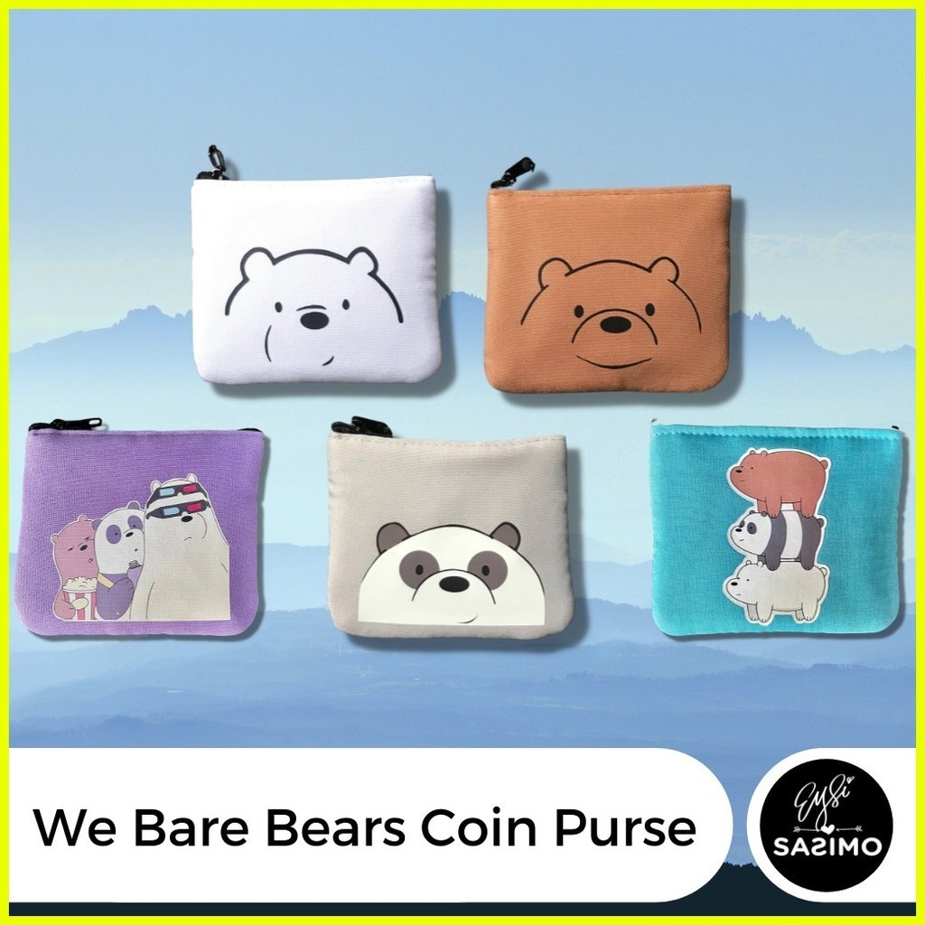 【super Economical Choice】 We Bare Bears Character Themed Coin Purse 