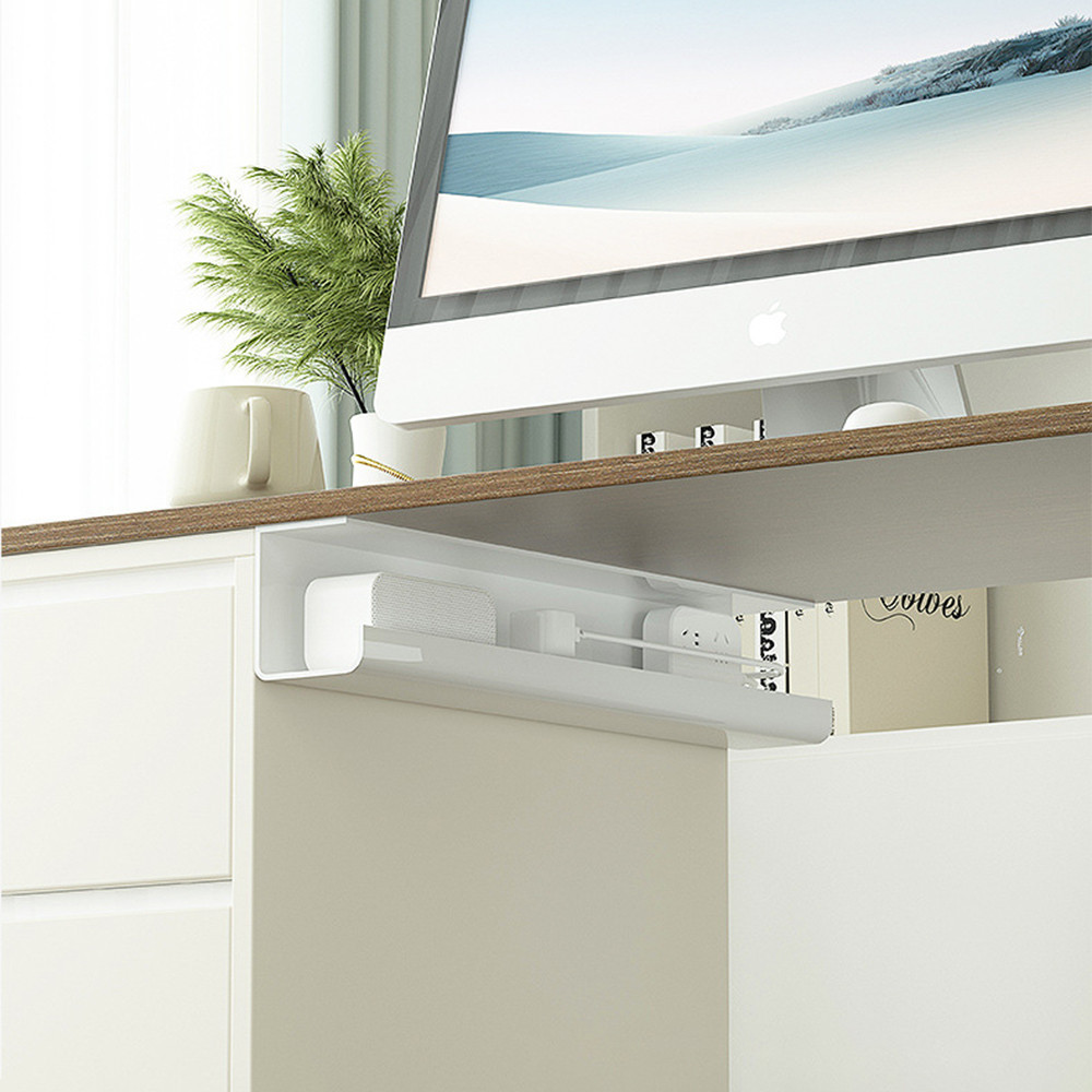 Punch-free under-the-table cable management rack, under-the-table wire ...