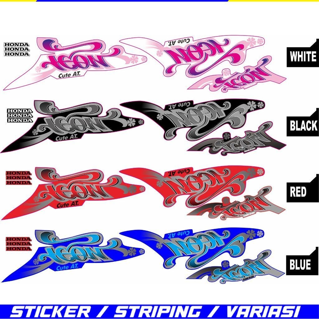 Cute BEAT OLD ICON STICKER VARIATIONS BEAT STRIPING STICKER VARIATIONS ...