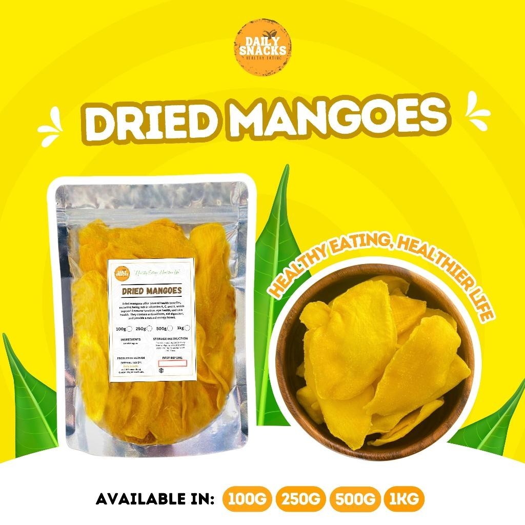 Daily Snacks Dried Mangoes Dried fruit Healthy food for children and