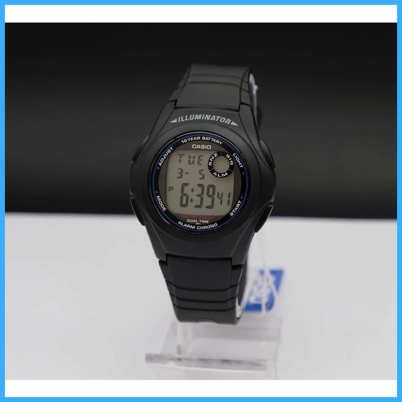 Casio Illuminator F 200W 1A Digital Quartz F200W 1A Black F200