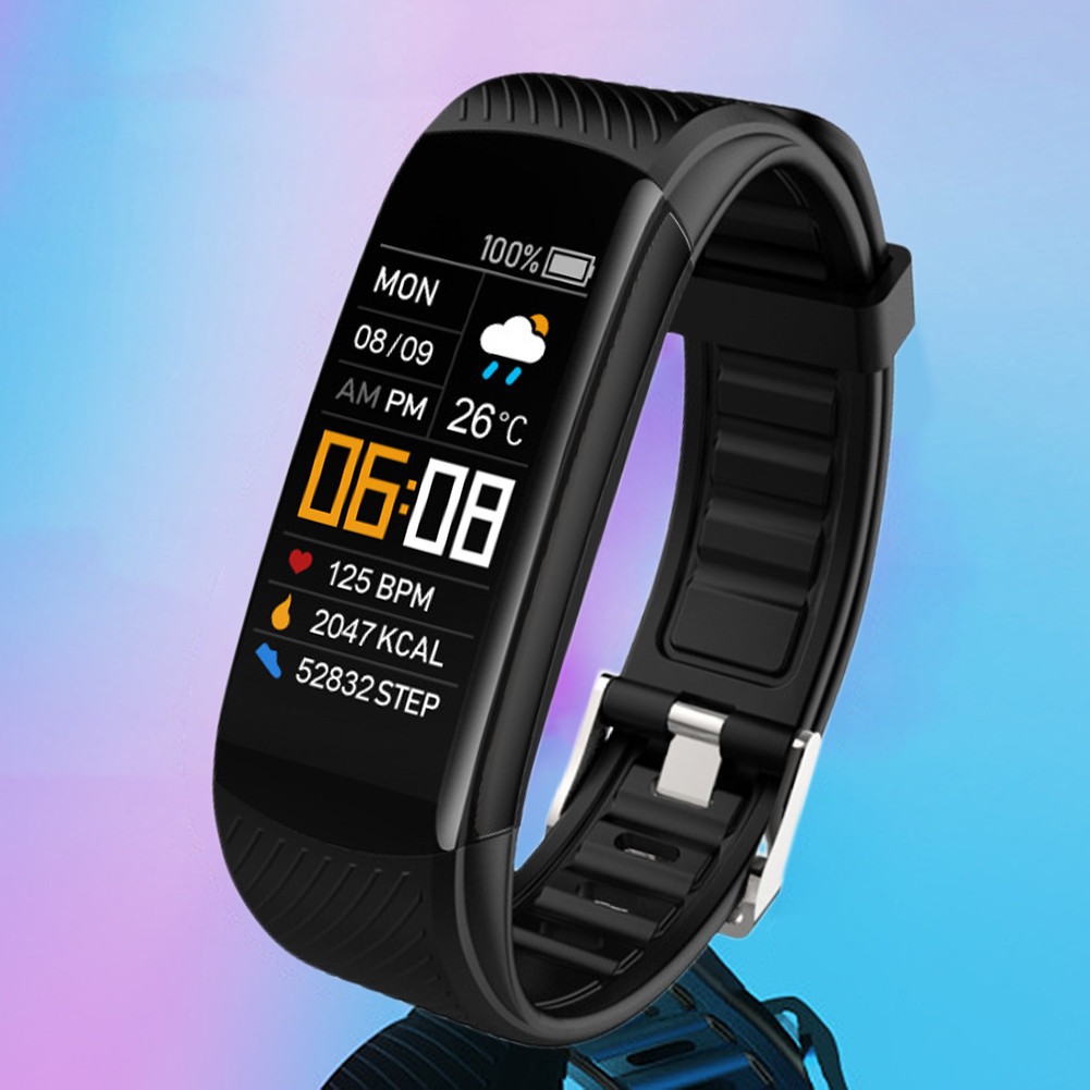 Electronic Watch Step Counter Fitness Tracker Color Screen for Outdoor ...