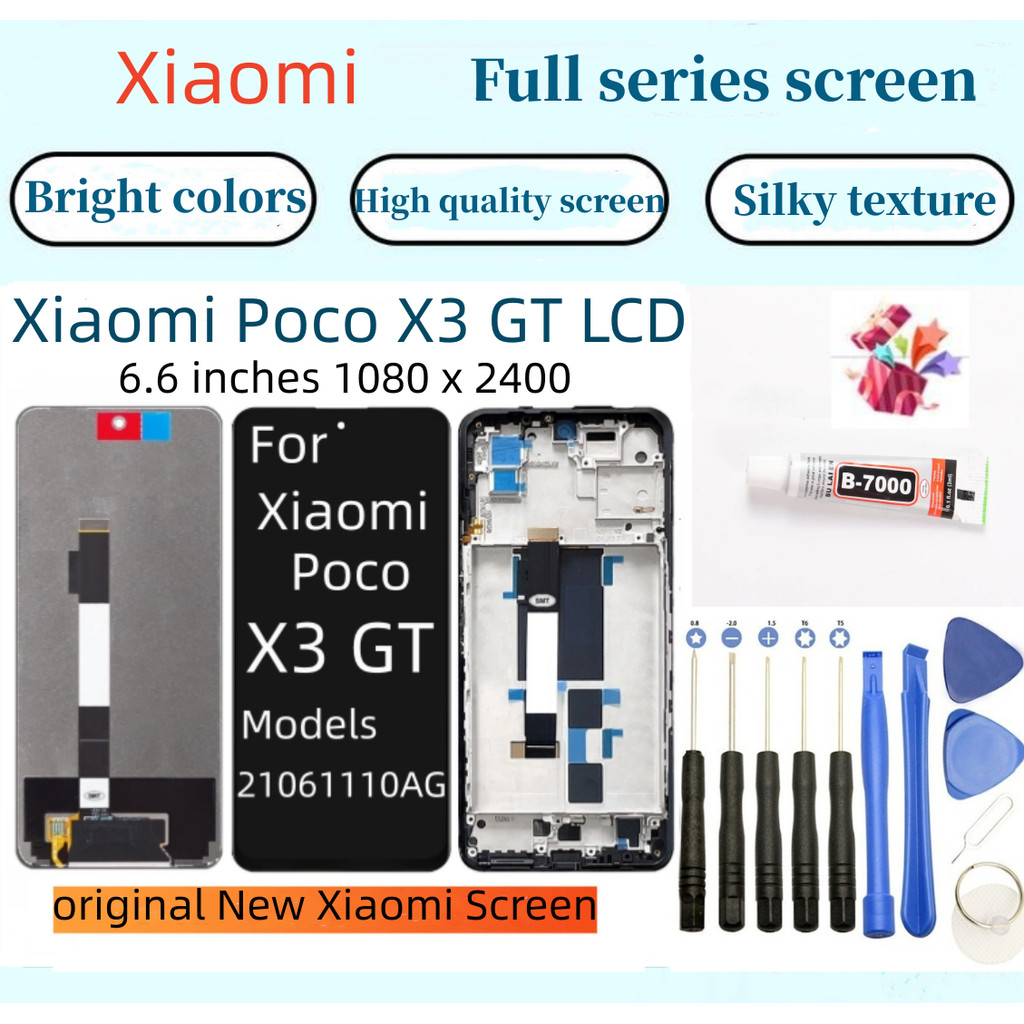 original Xiaomi Poco X3 GT LCD X3 Screen Assembly 21061110AG Touch ...