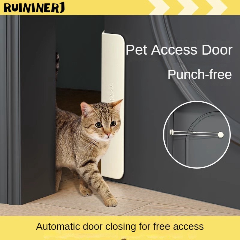 Pet Access Door Free Access Door Two-Way Access Cat Leave Door Gap ...