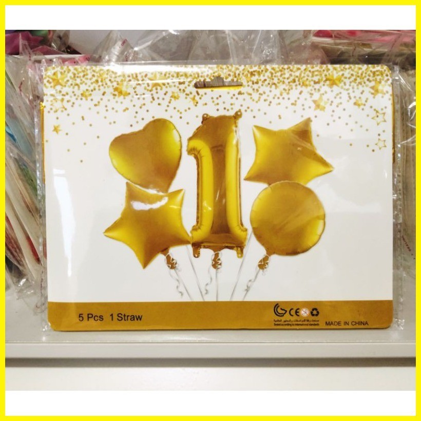 ♞1st Birthday 5in1 foil balloons Shopee Philippines