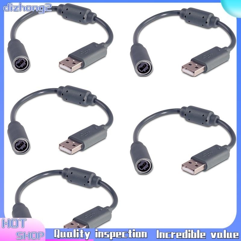 [dizhong2]5 Pcs USB Converter Cable for Xbox 360 Converter Adapter