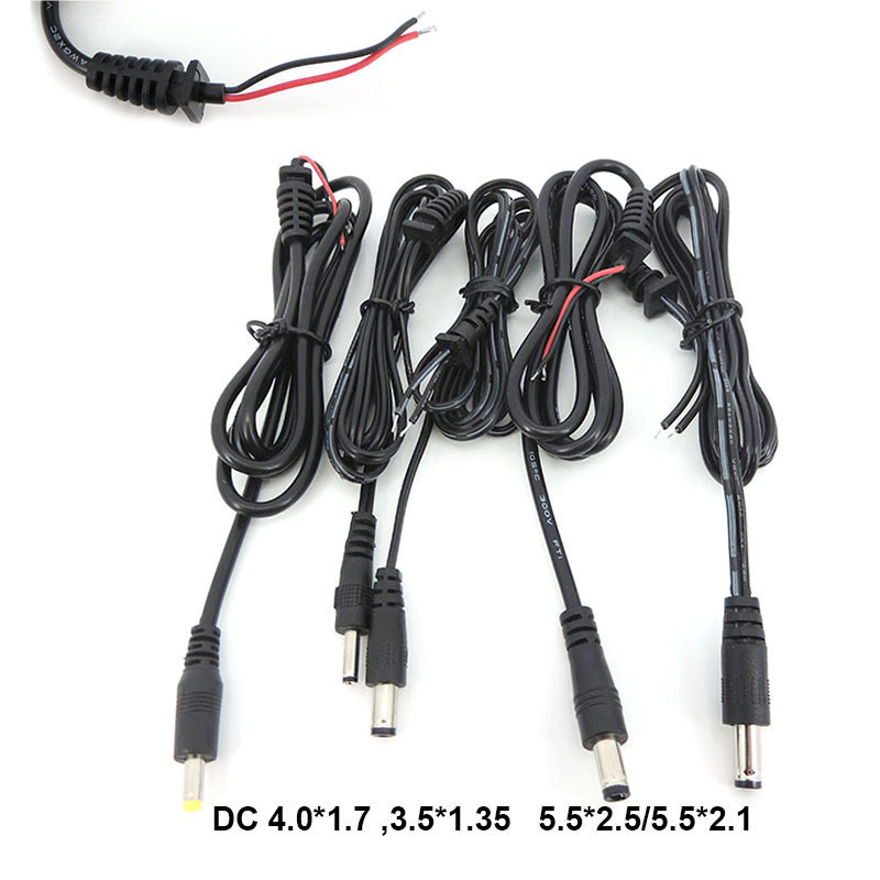 1M 2pin Output Power connector Cord DC Male Plug Adapter repair diy ...