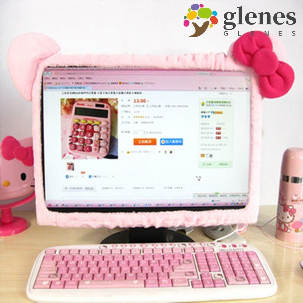 GLENES Computer Decorative Cover Computer Peripherals Cute Monitor ...