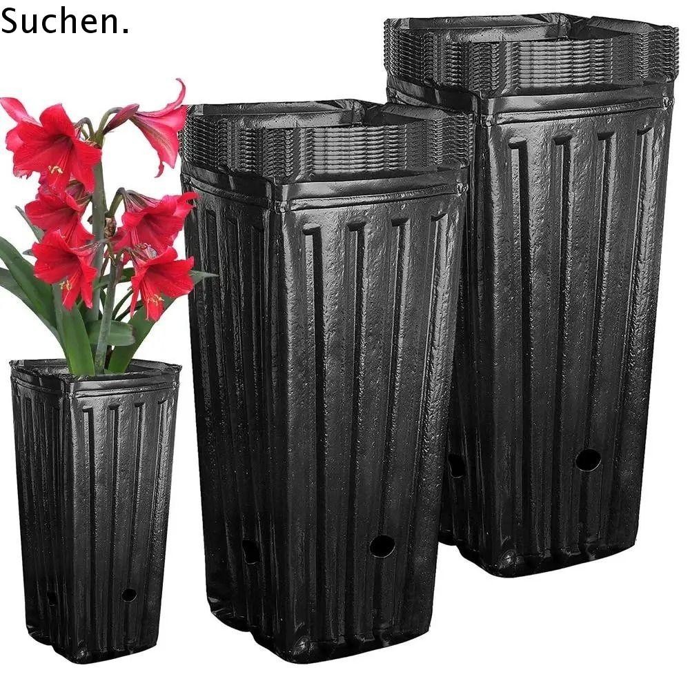 SUCHENPH 10/20Pcs Deep Nursery Treepots, Plastic Breathable Seedlings ...