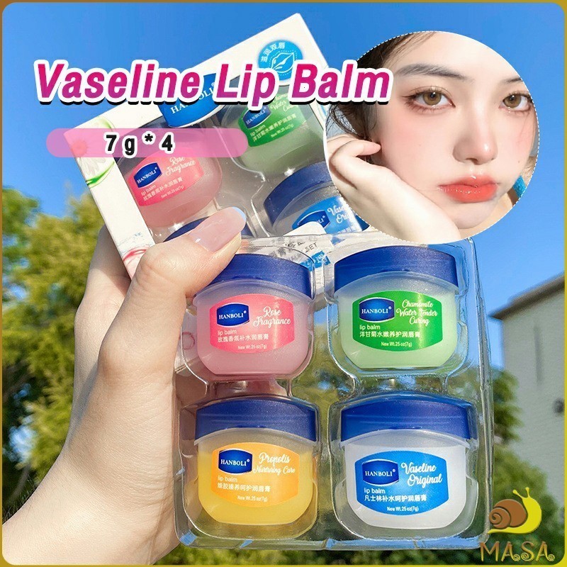 MASA 4pcs Lip Balm Set Moisturizing Mask Lip Care Anti-drying Lip Balm ...